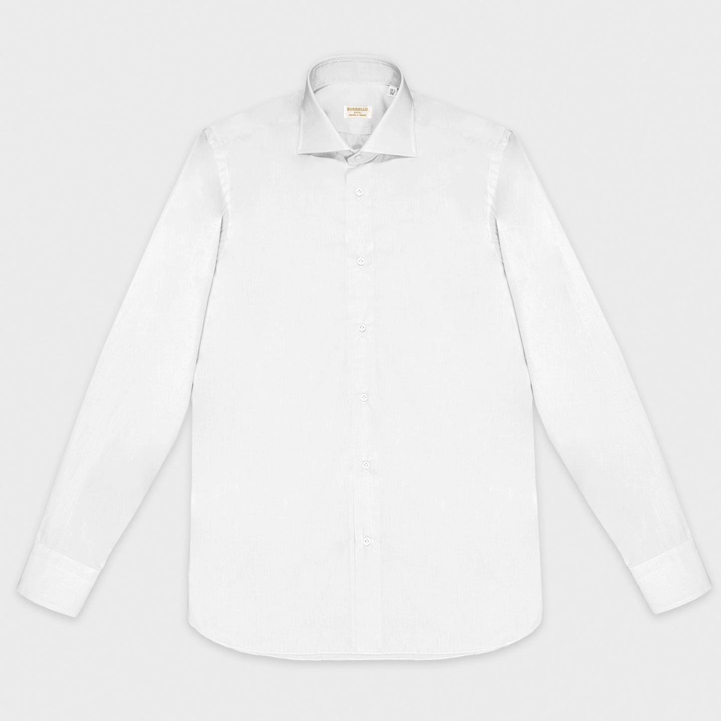 White Oxford Cotton Shirt Borriello Napoli