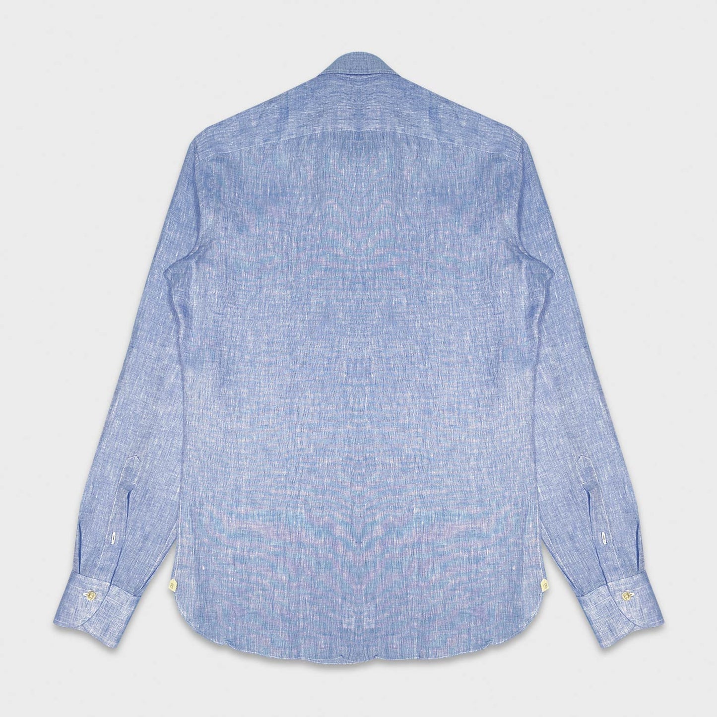 Sky Blue Linen Shirt Hand Made Borriello Napoli shirt exclusive for Wools Boutique Uomo Geneva