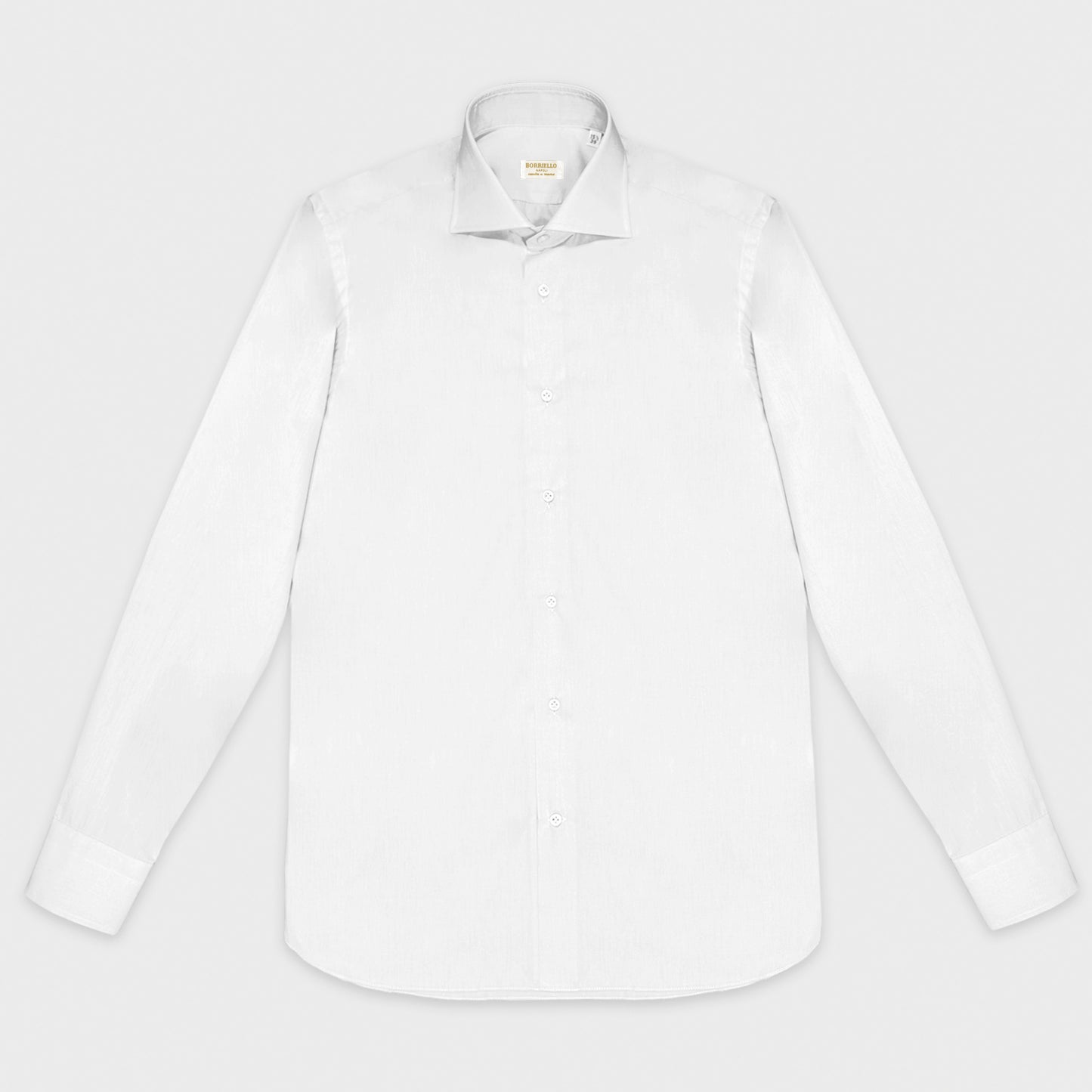 Borriello White Shirt Popeline Cotton-Wools Boutique Uomo