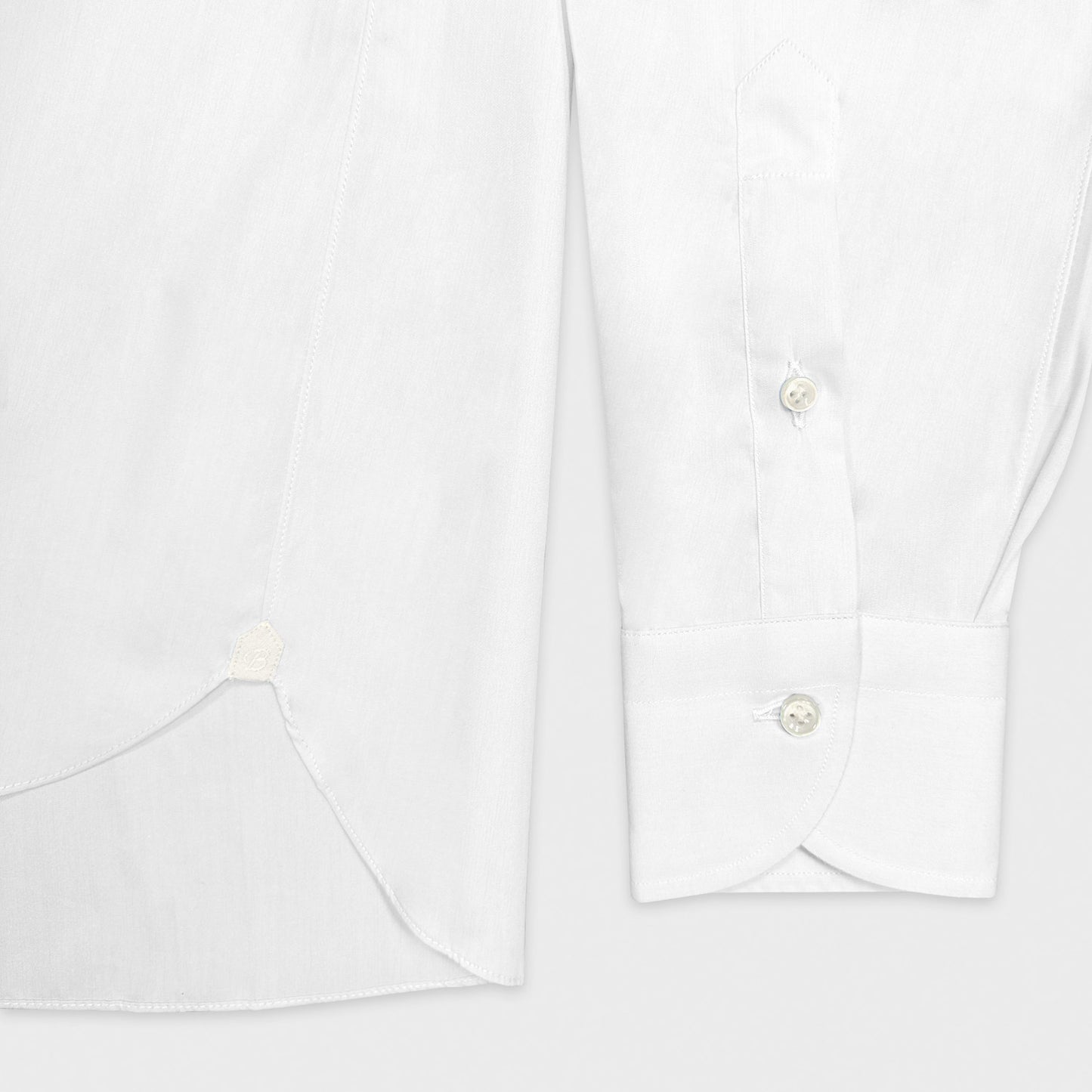 Borriello White Shirt Popeline Cotton-Wools Boutique Uomo