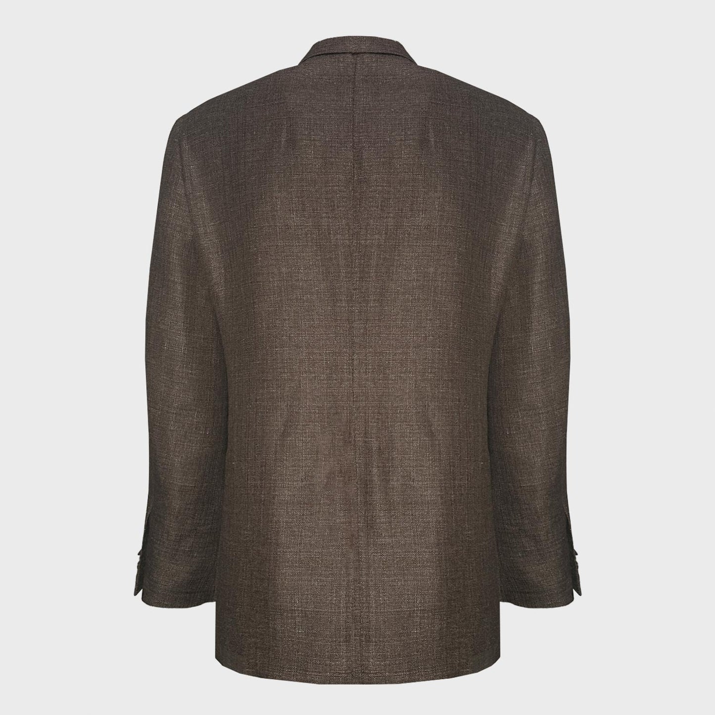 Brown Tailored Jacket Linen Wool Caruso shop in Wools Boutique Uomo Geneva