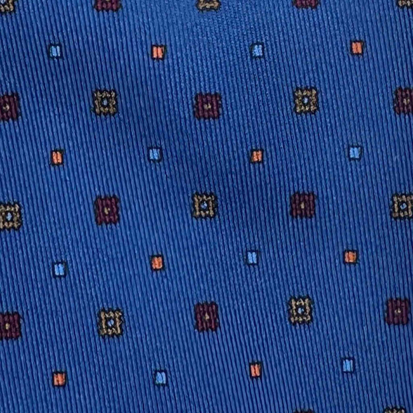 Sky Blue Silk Tie Classic Micro Fantasy Pattern