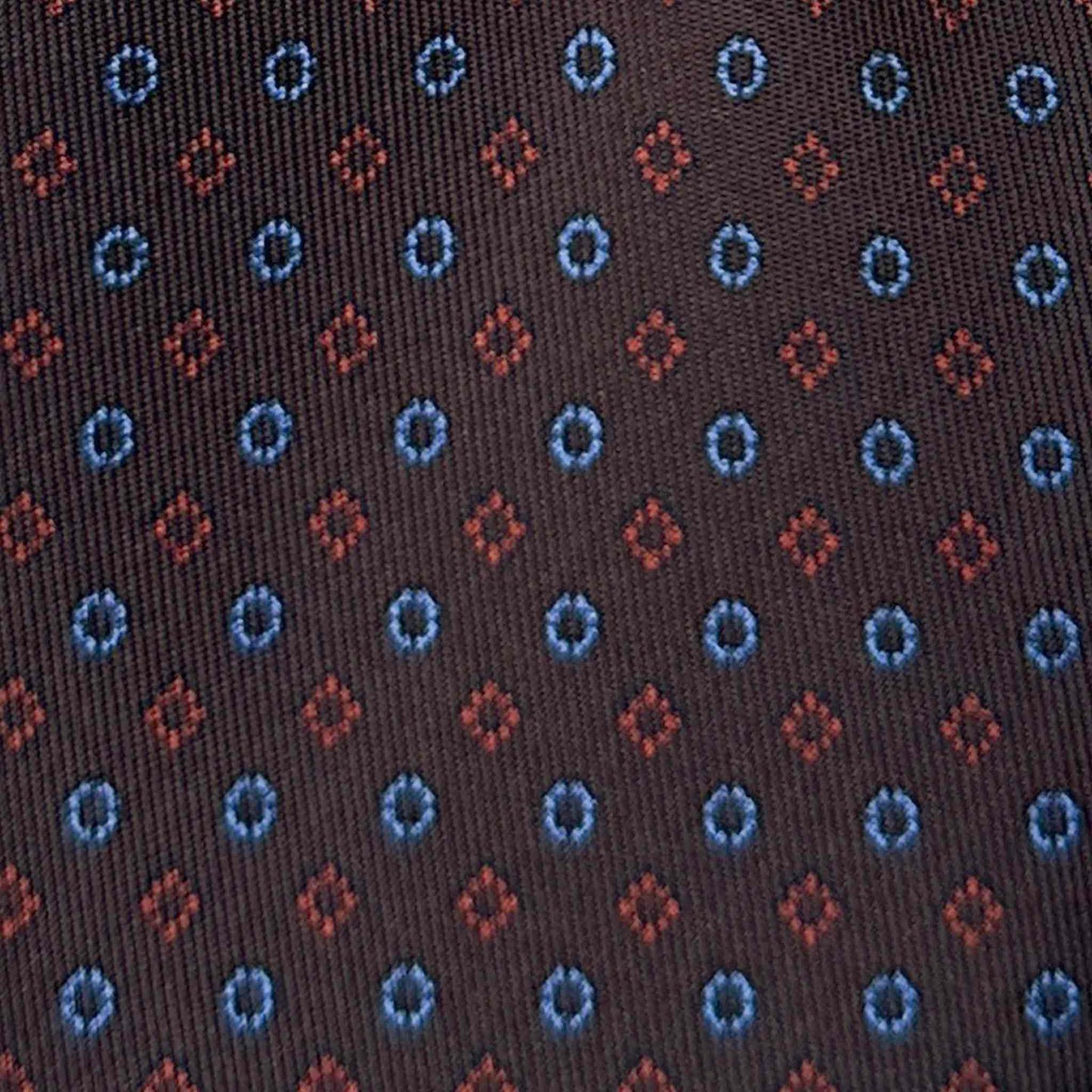 Coffee Brown Silk Tie Tailoring Classic Micro Fantasy Buy in Wools Boutique Uomo Geneva