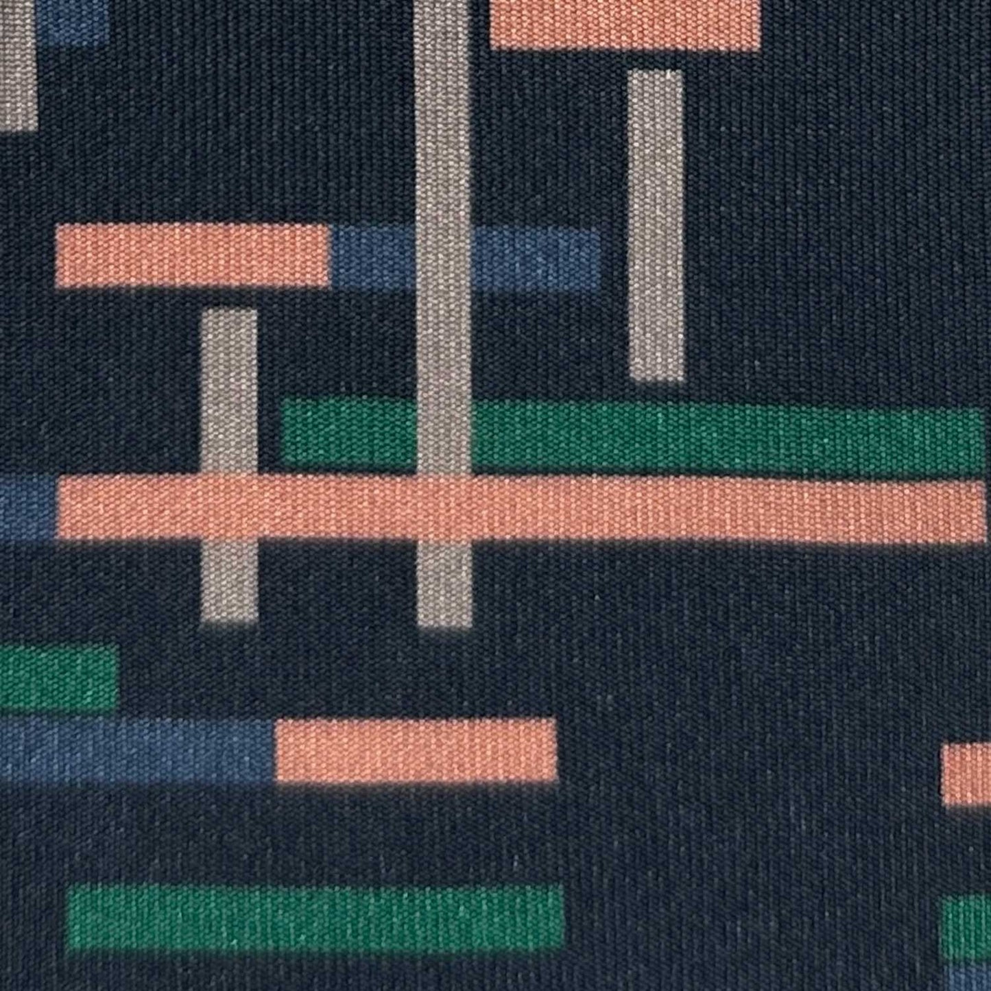 Navy Blue Tie Art Decò Pattern