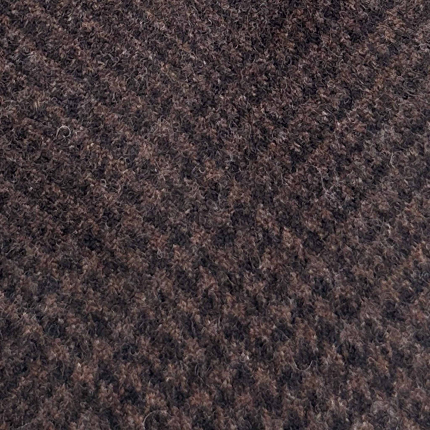 Men's Prince of Wales Wool Tie Unlined Coffee Brown