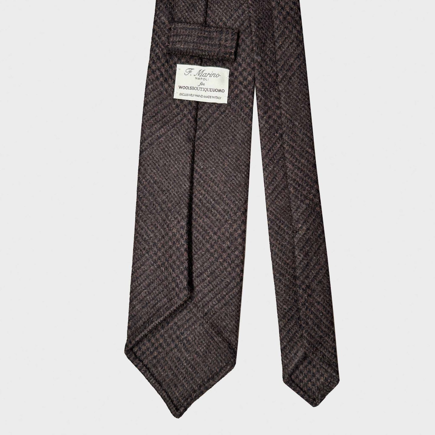 cravate en flanelle italienne faite main collection Wools Boutique Uomo Genève