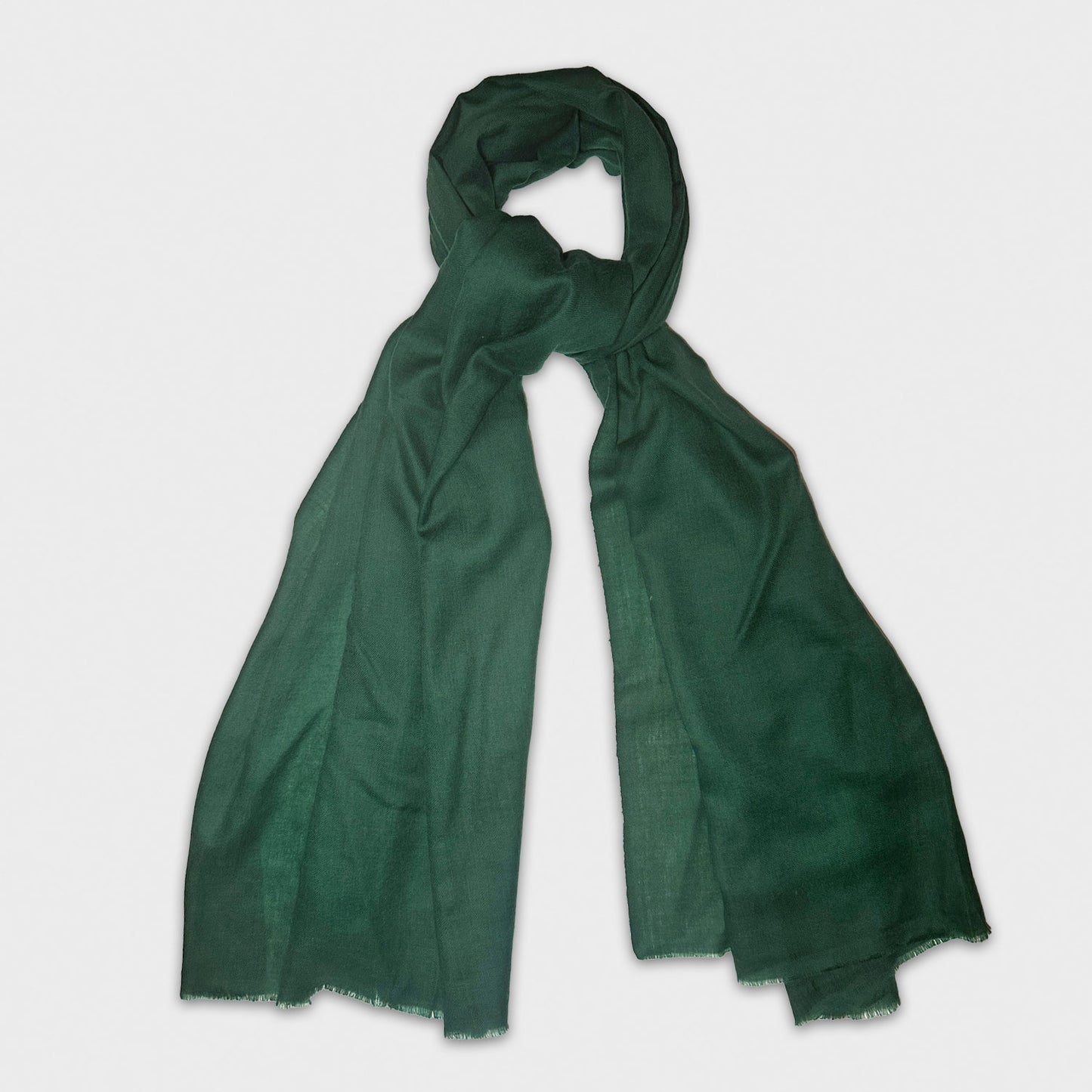 Forest Green Cashmere Scarf Made in Italy