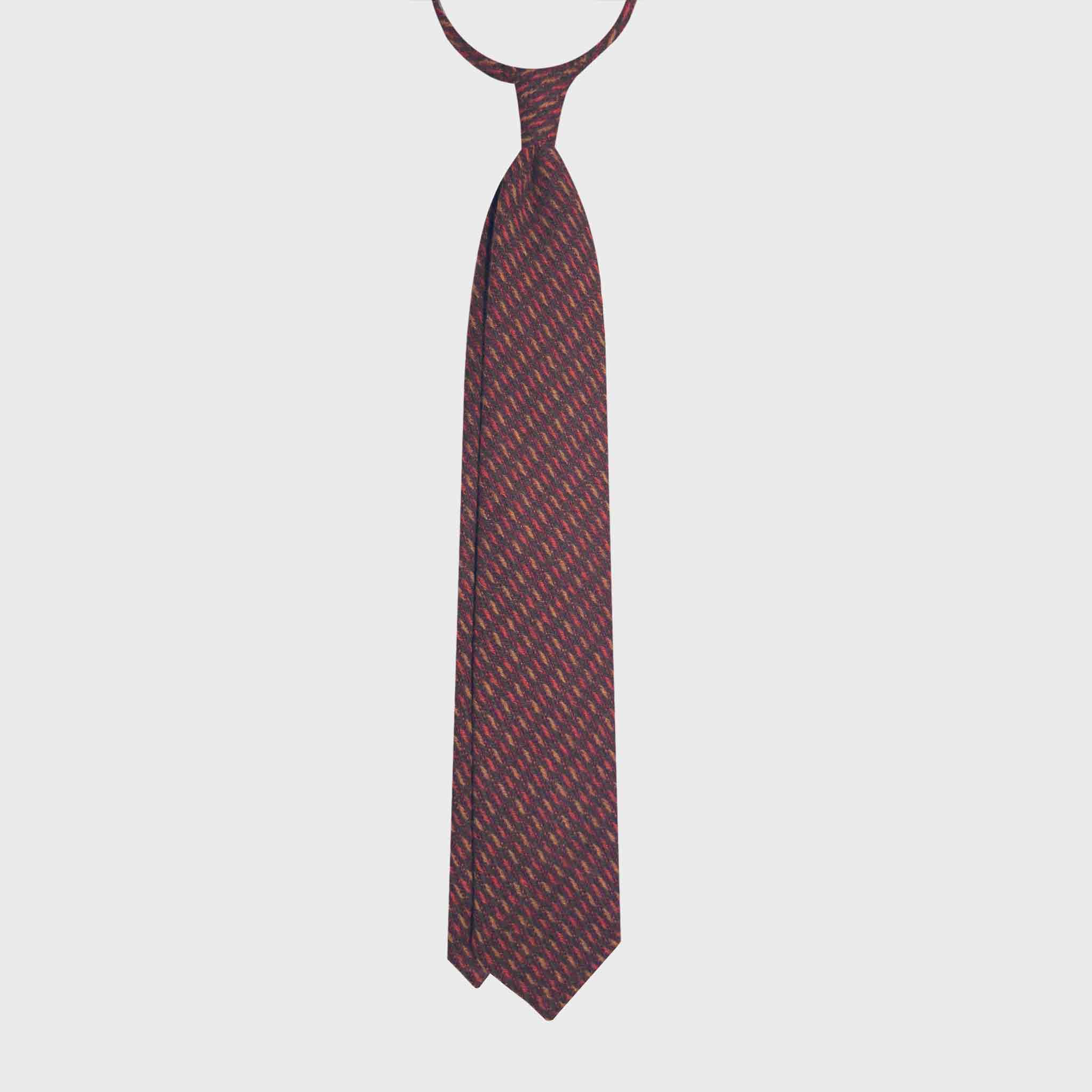 Exclusive Mélange Red Flannel Wool Tie Hand Made in Italy – Wools