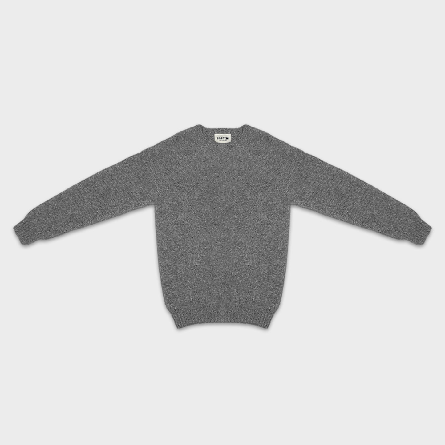 Grey Sweater Shetland Wool Men's Clothing Boutique Switzerland