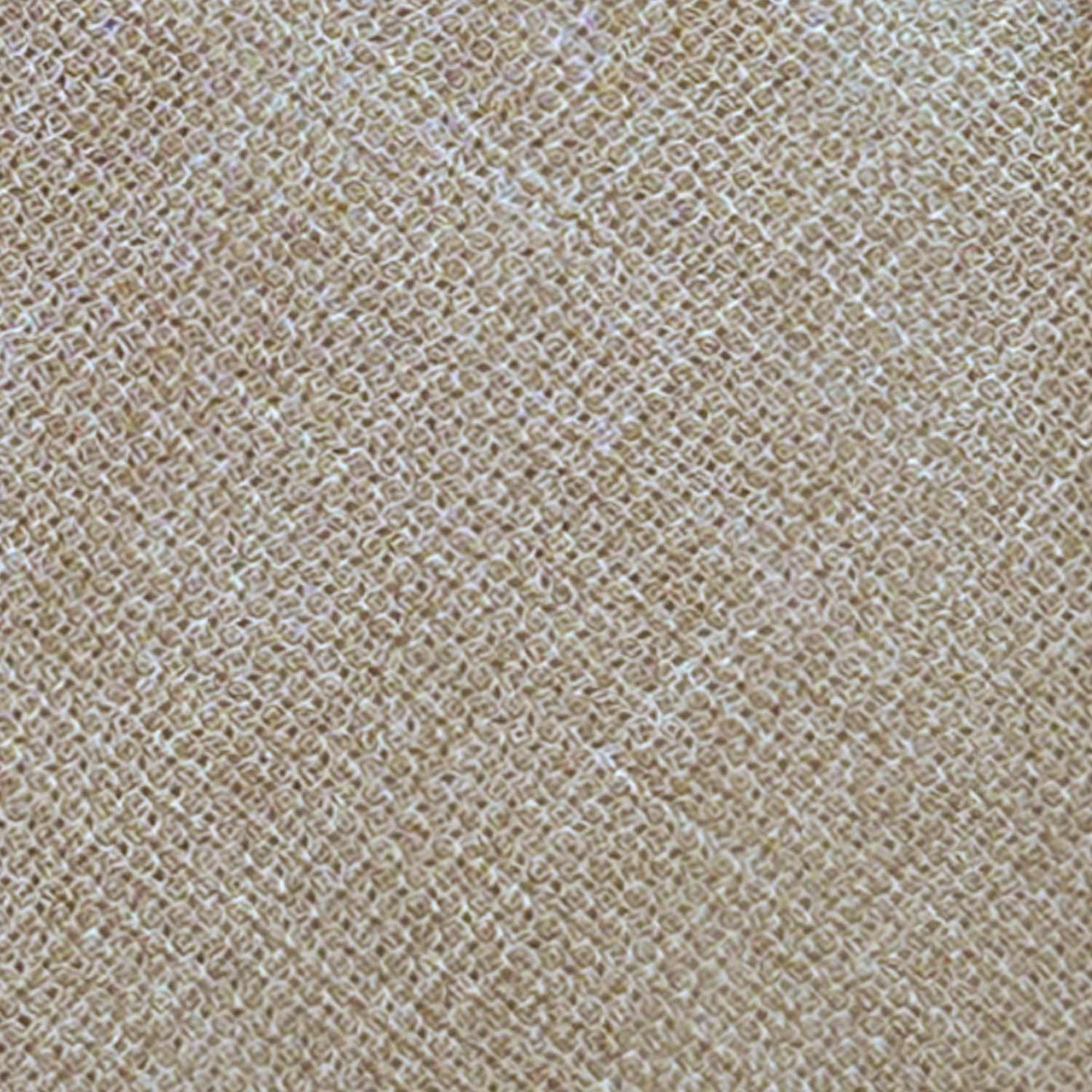 Sand Beige Wool Tie Hopsack Plain Color