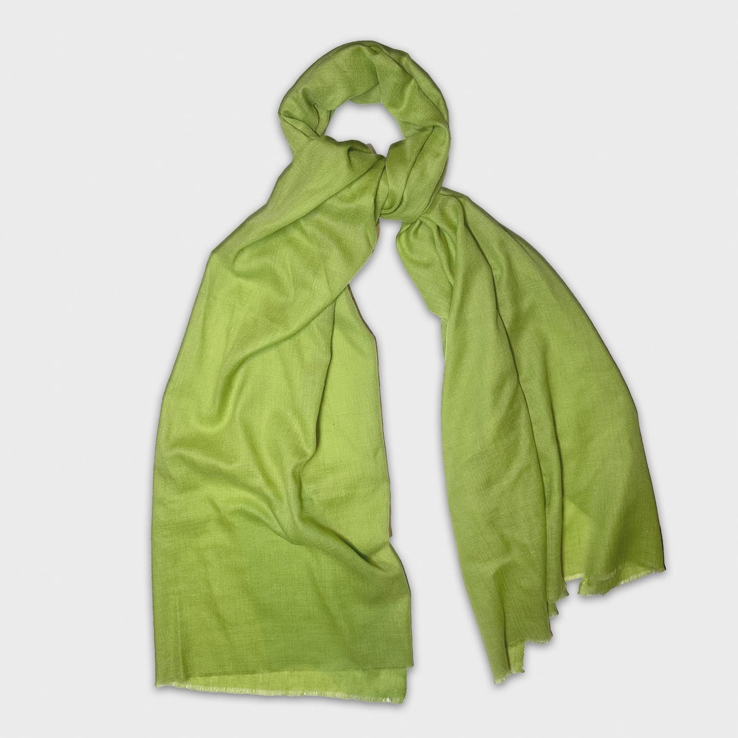 Lime Green Cashmere Scarf Made in Italy