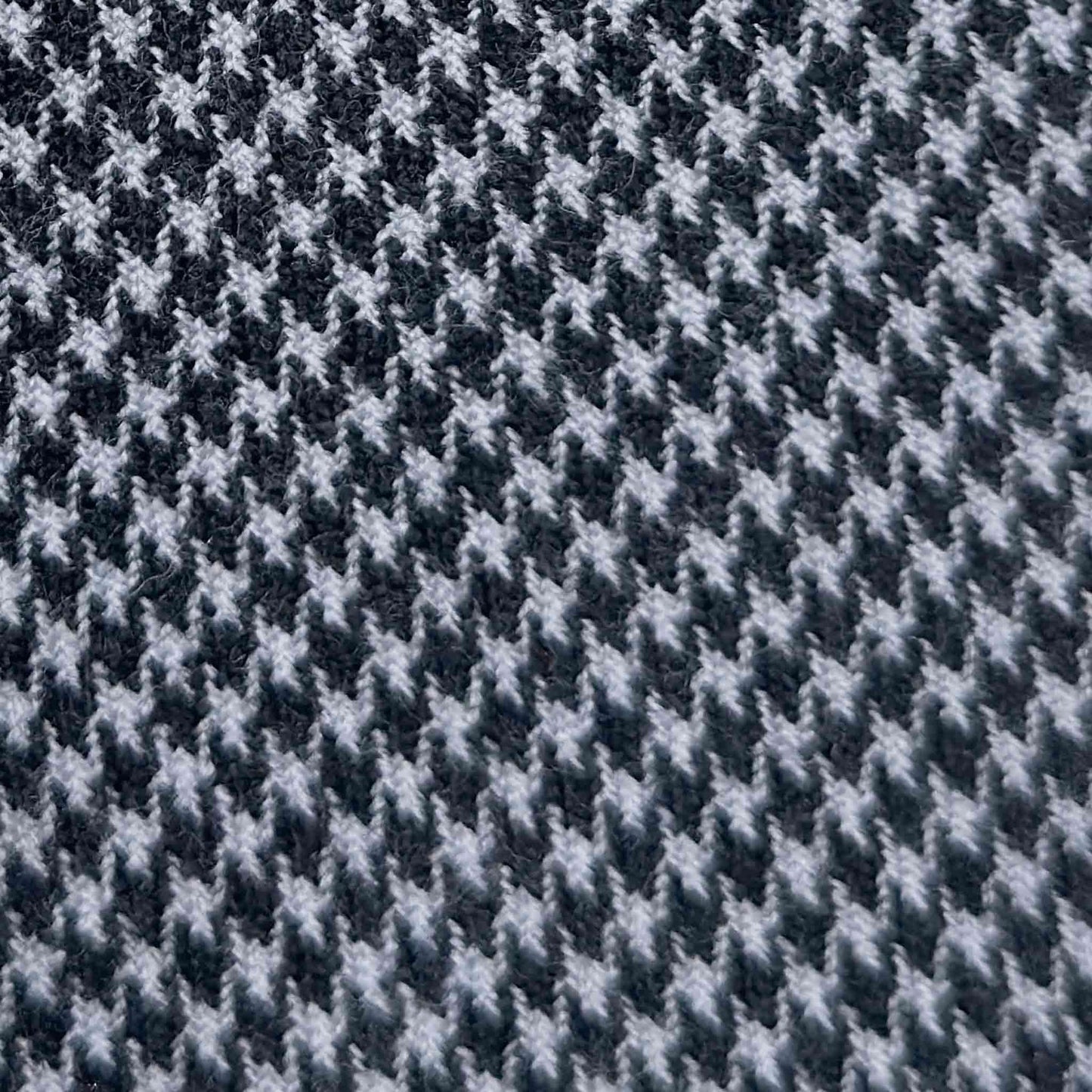 Black Grey Pied de Poule Wool Tie Men's Store Geneva Switzerland