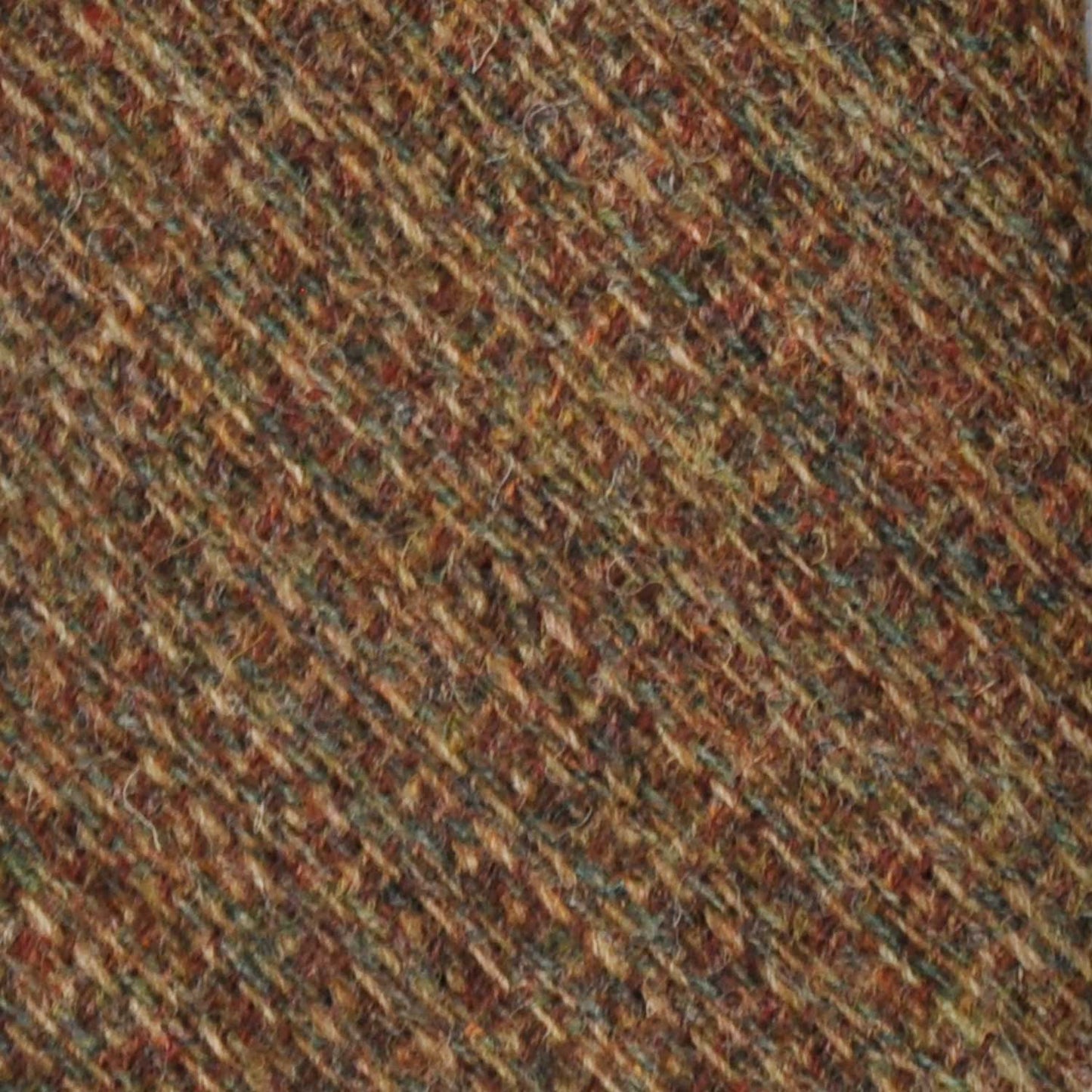 Copper Brown Tweed Necktie Classic Plain Color