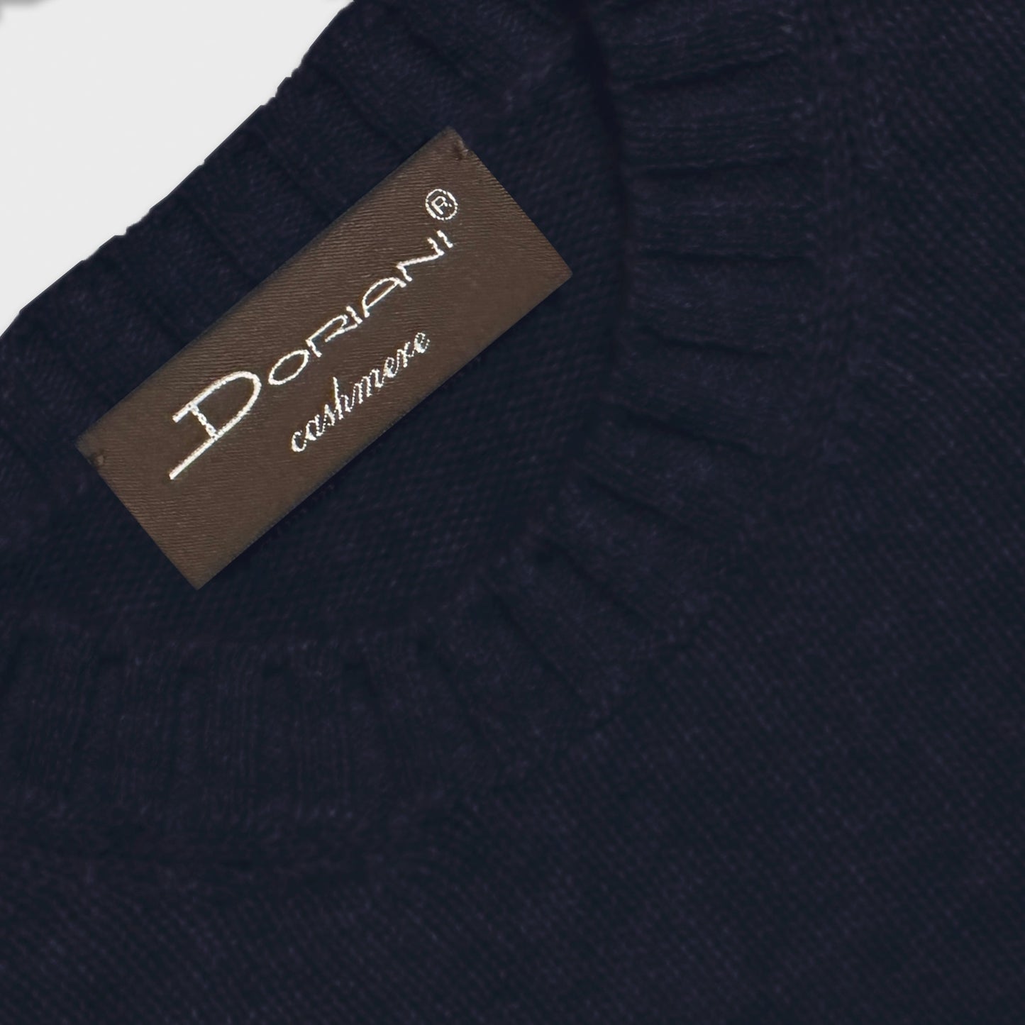 Navy Blue Crewneck Sweater Cashmere by Doriani shop in Geneva Wools Boutique Uomo