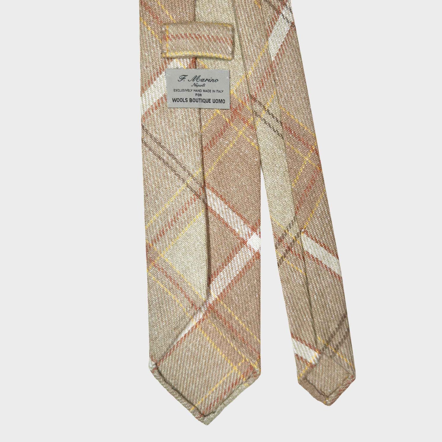 Ocra Yellow Windowpane Wool Tie Shop Geneva
