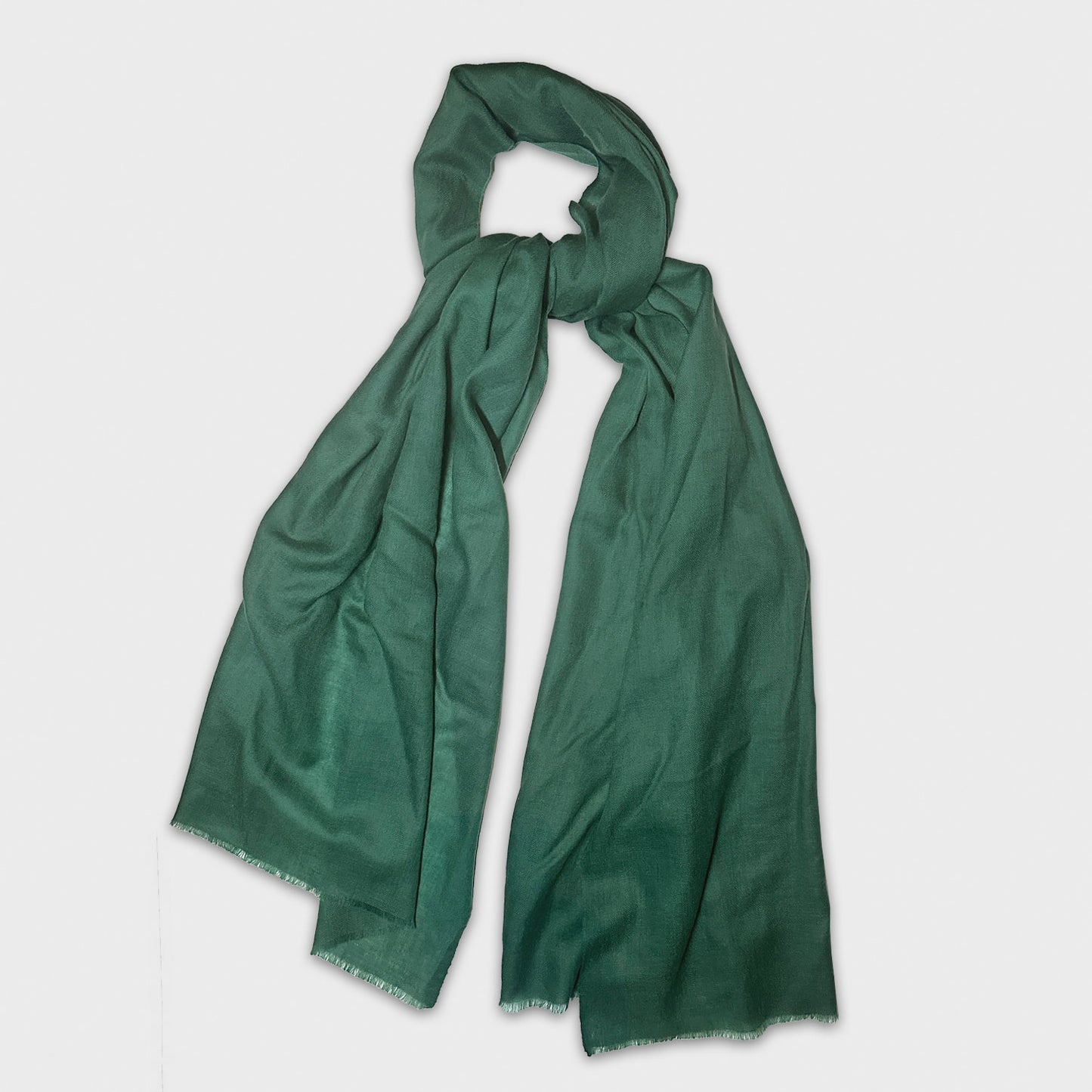 Kaschmirschal, hergestellt in Italien, grüne Farbe