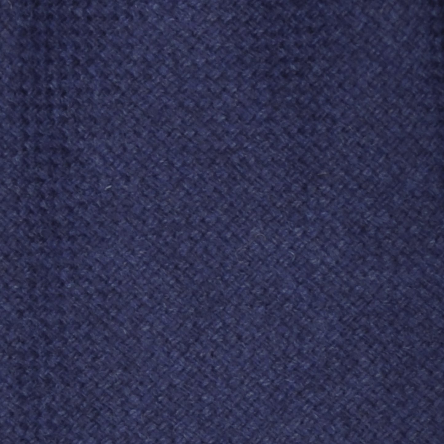 Cobalt Blue Twill Merino Wool Tie Unlined 3 Folds