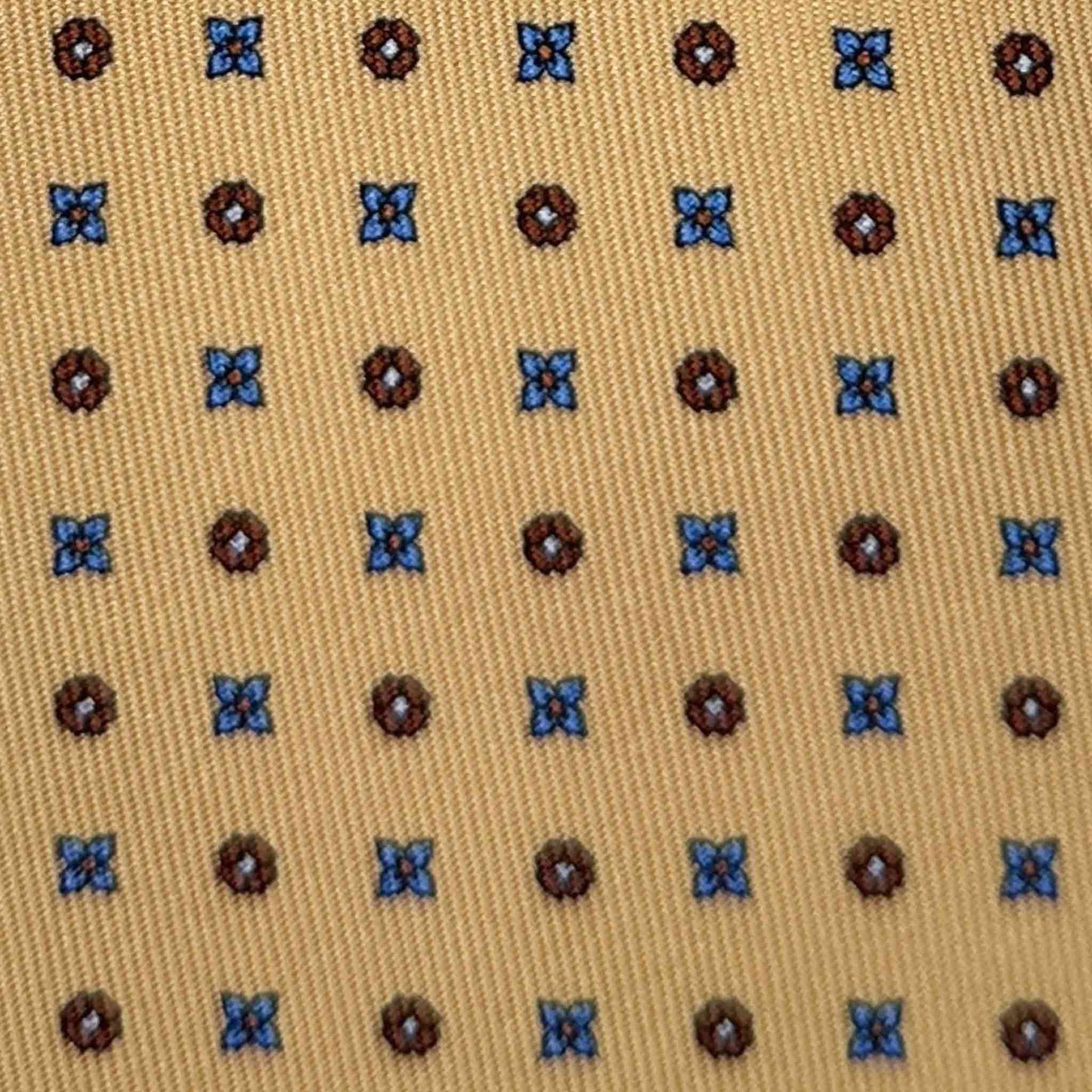 Shop Men's Yellow Silk Tie Classic Diamonds Pattern buy on Wools Boutique Uomo Geneva