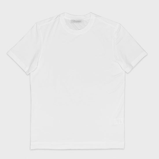Cruciani Men's T-Shirt Ossigeno Cotton White-Wools Boutique Uomo