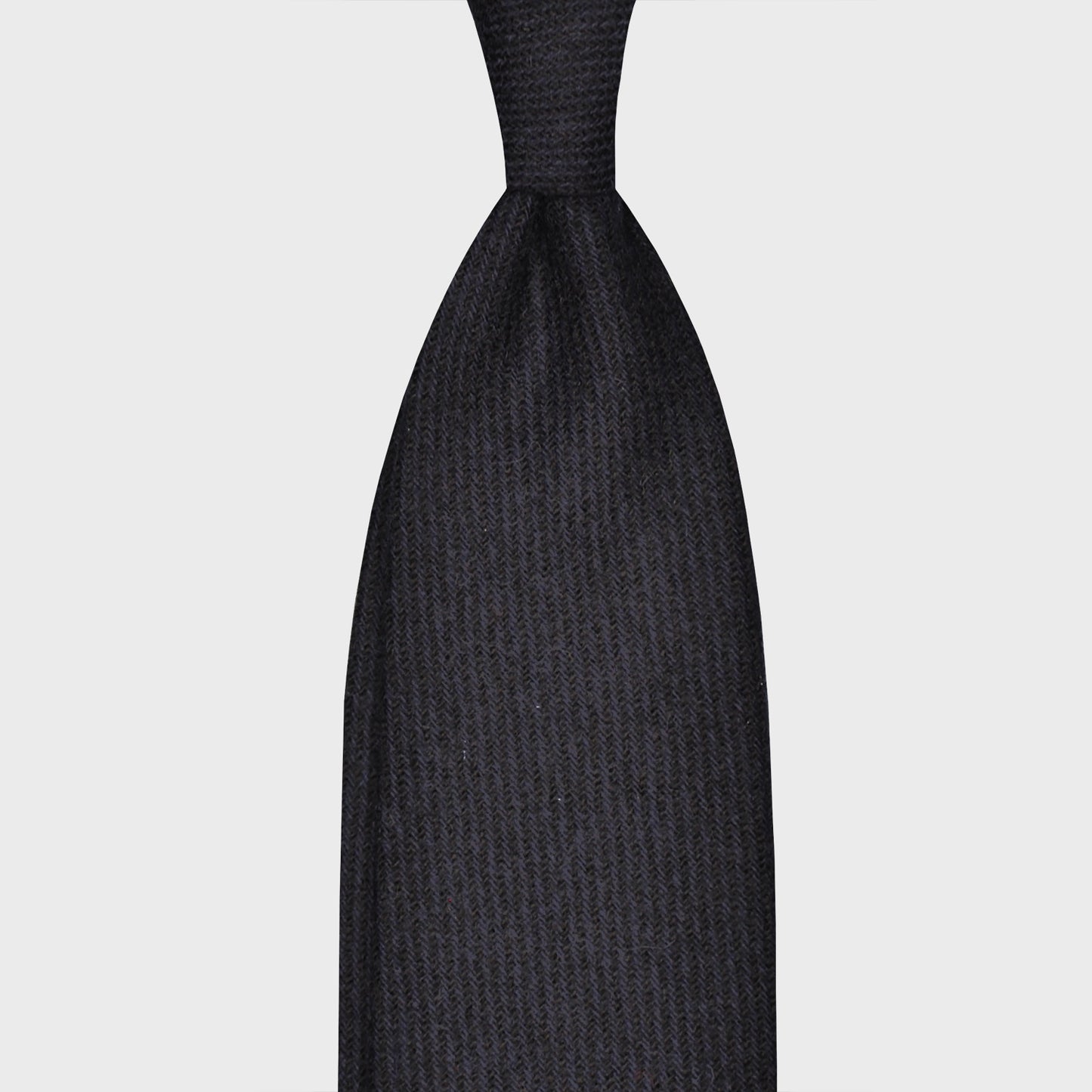 F.Marino Tweed Tie 3 Folds Dark Blue-Wools Boutique Uomo