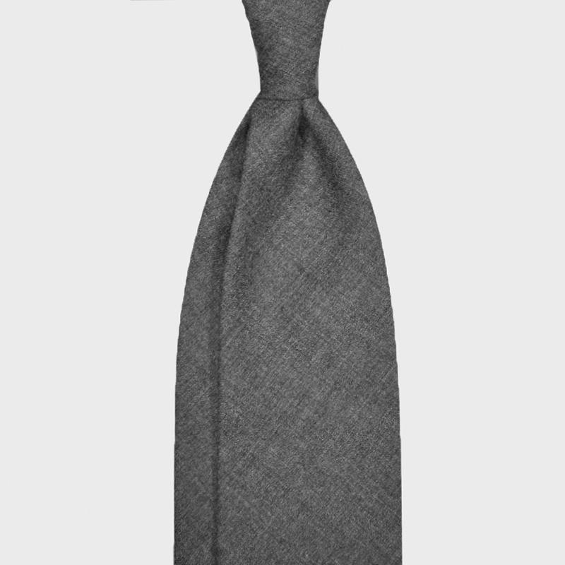 Smoke Grey Cashmere Tie F.Marino Napoli