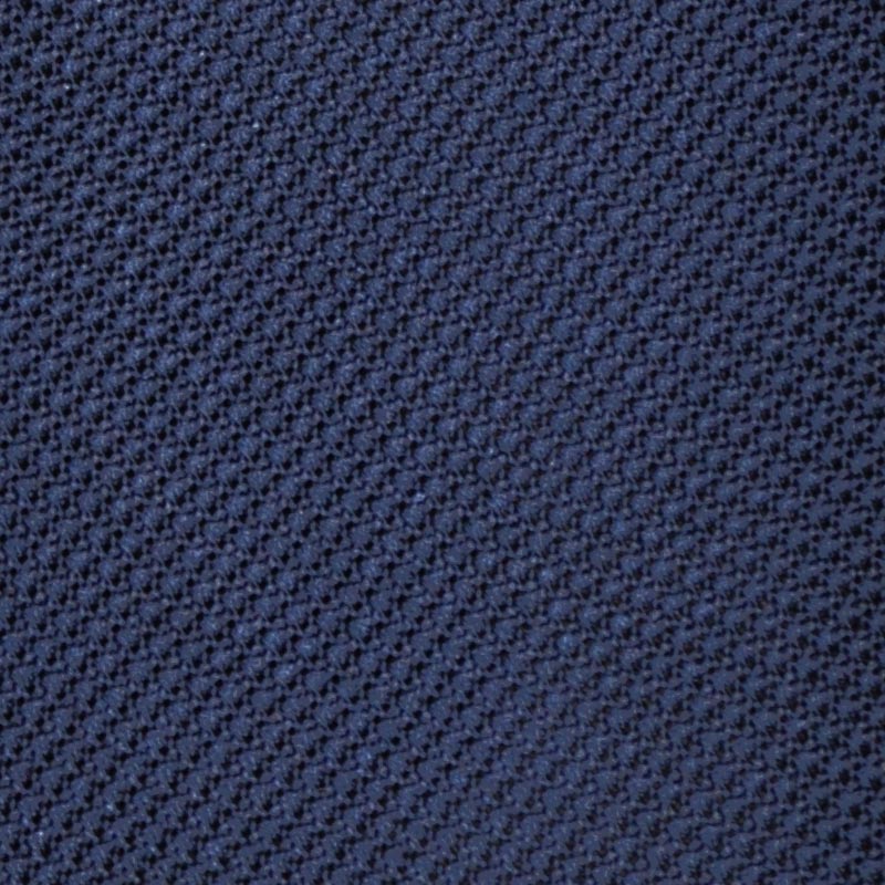 F.Marino Handmade Grenadine Silk Tie 3 Folds Prussian Blue-Wools Boutique Uomo