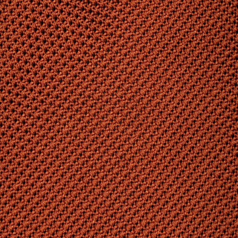 F.Marino Handmade Grenadine Silk Tie 3-Fold Rust-Wools Boutique Uomo