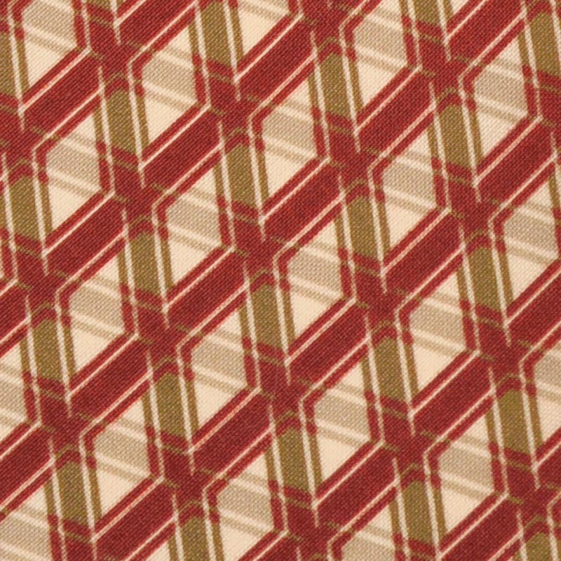 F.Marino Wool Tie 3 Fold 3D Rhombus Vintage Style 60s Raspberry-Wools Boutique Uomo