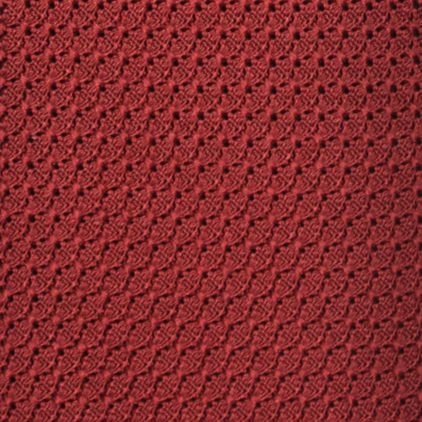 F.Marino Grenadine Silk Tie Chunky Gauze 3 Folds Brick Red-Wools Boutique Uomo