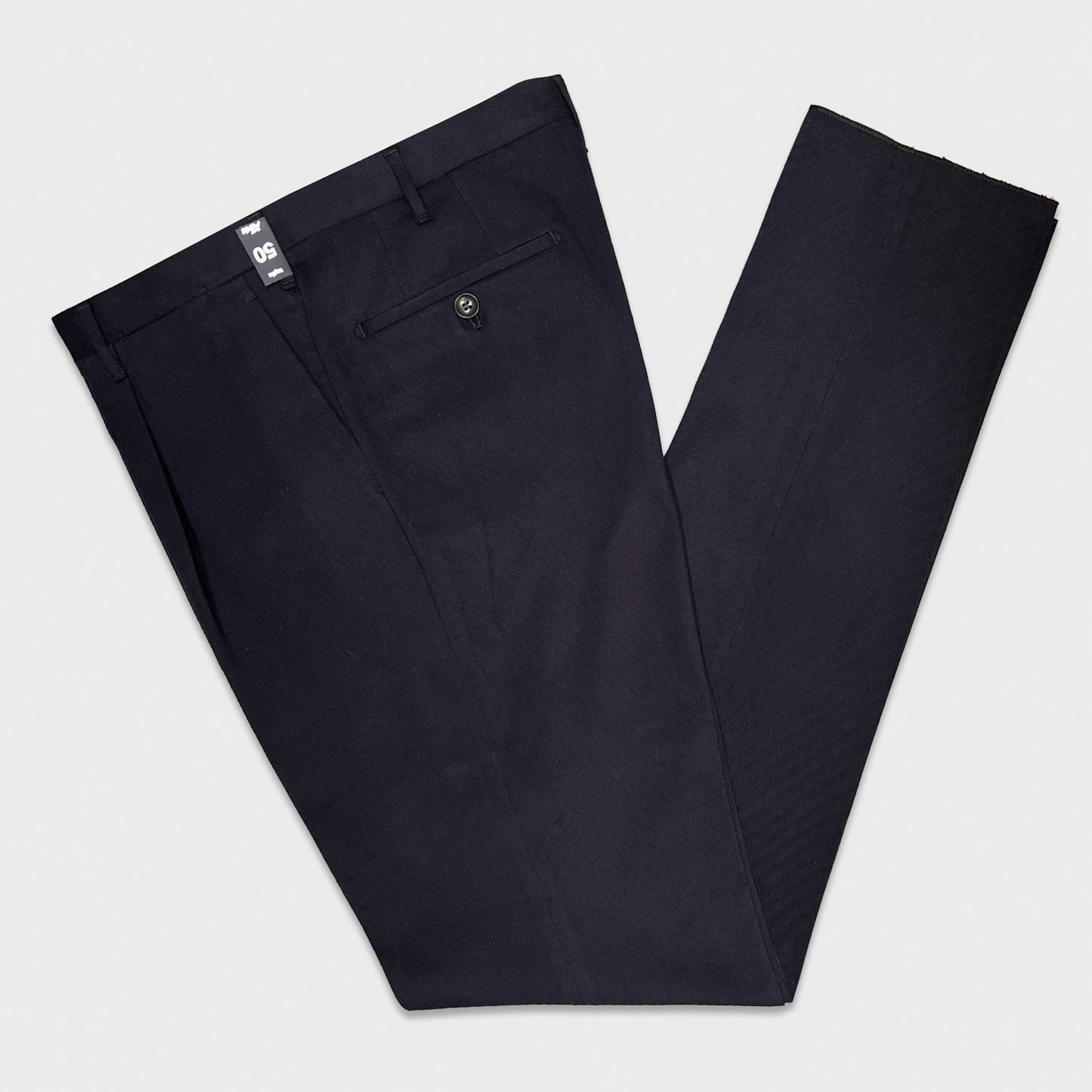 Rota Men's Cotton Twill Trousers Blue-Wools Boutique Uomo