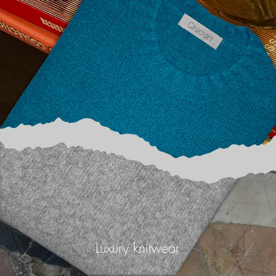 Maglieria di lusso da uomo Cruciani in cashmere, lana, cashmere e seta, lavorazione artigianale di alta qualità made in Italy