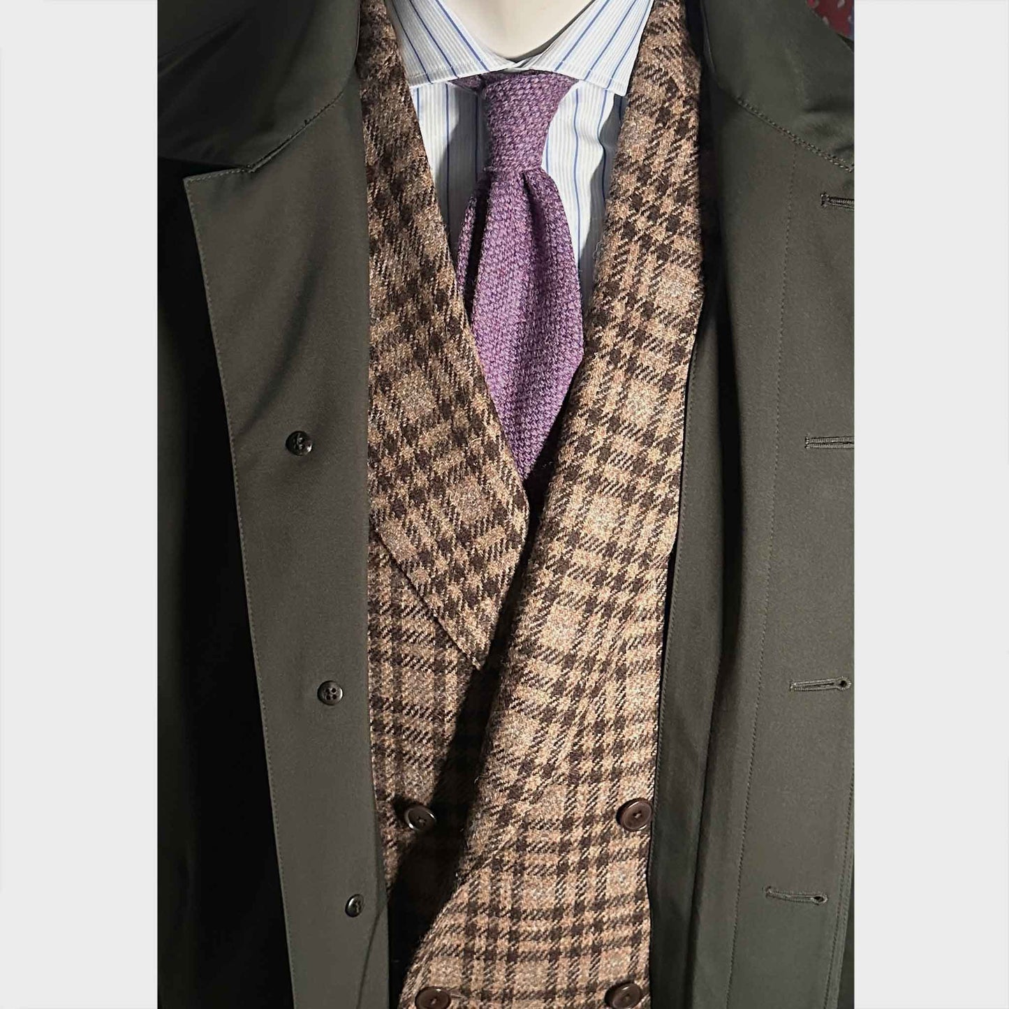 Wools Boutique Uomo Geneva Tweed Tie Lilac Wisteria