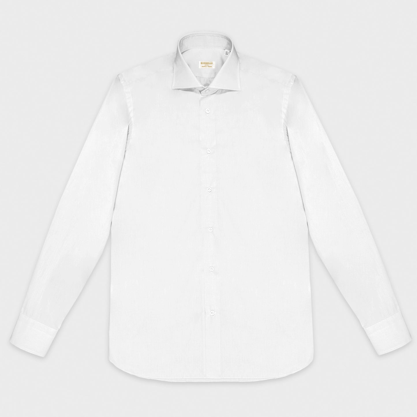 White Oxford Cotton Shirt Borriello Napoli.