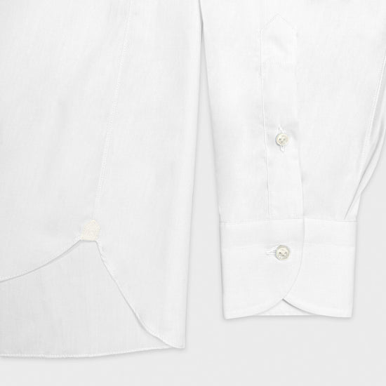 White Oxford Cotton Shirt Borriello Napoli.