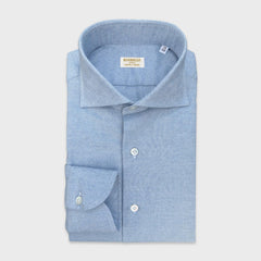 Borriello Cotton Cashmere Shirt Light Blue