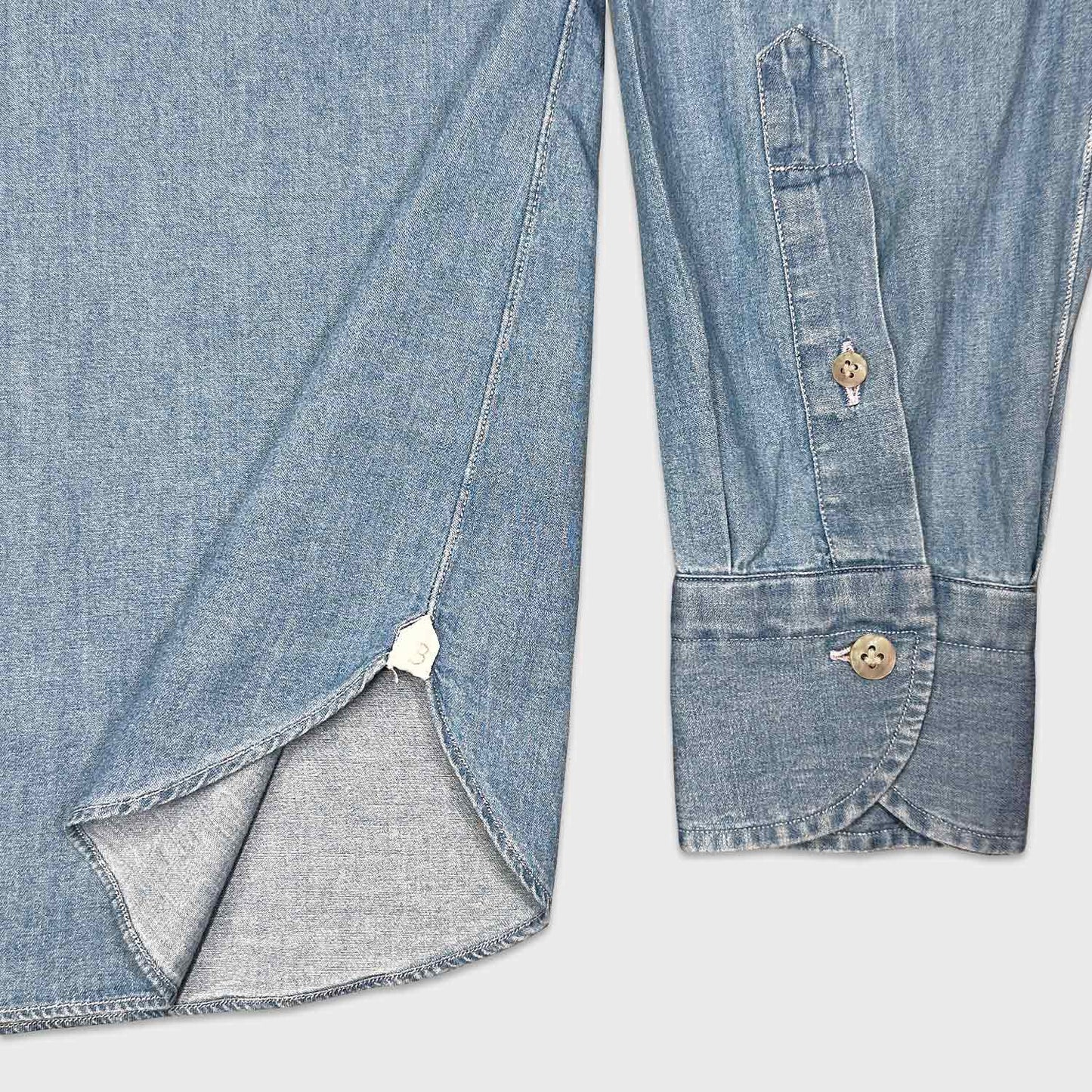 Borriello Light Blue Classic Denim Shirt-Wools Boutique Uomo