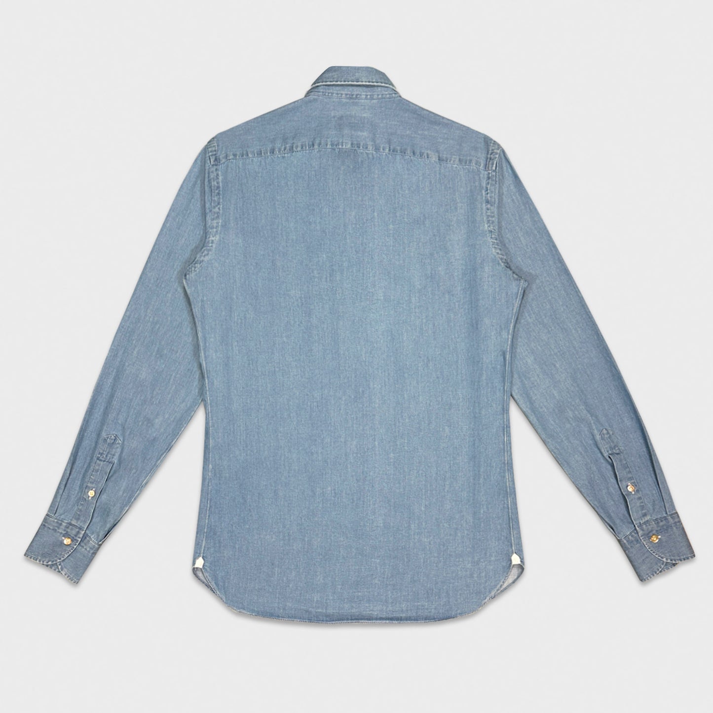 Load image into Gallery viewer, Borriello Light Blue Classic Denim Shirt-Wools Boutique Uomo
