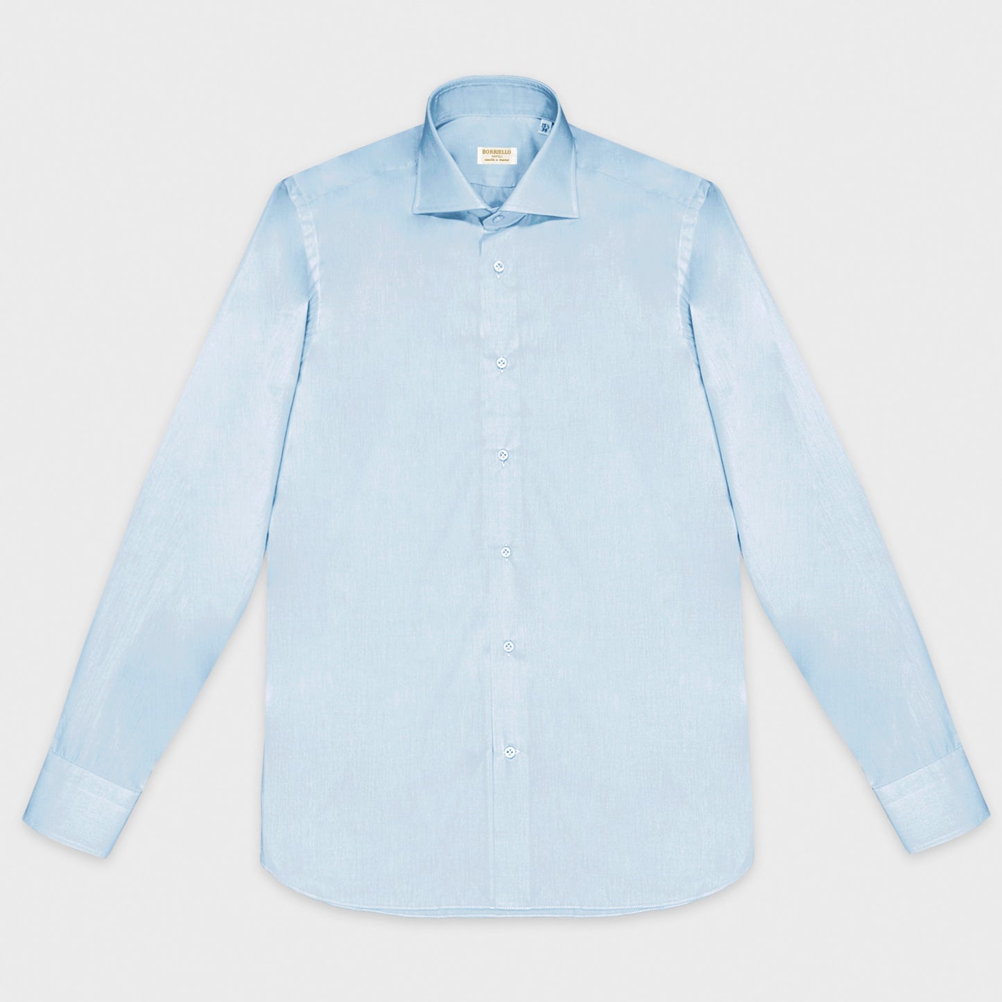 Light Blue Oxford Cotton Shirt Borriello Napoli.