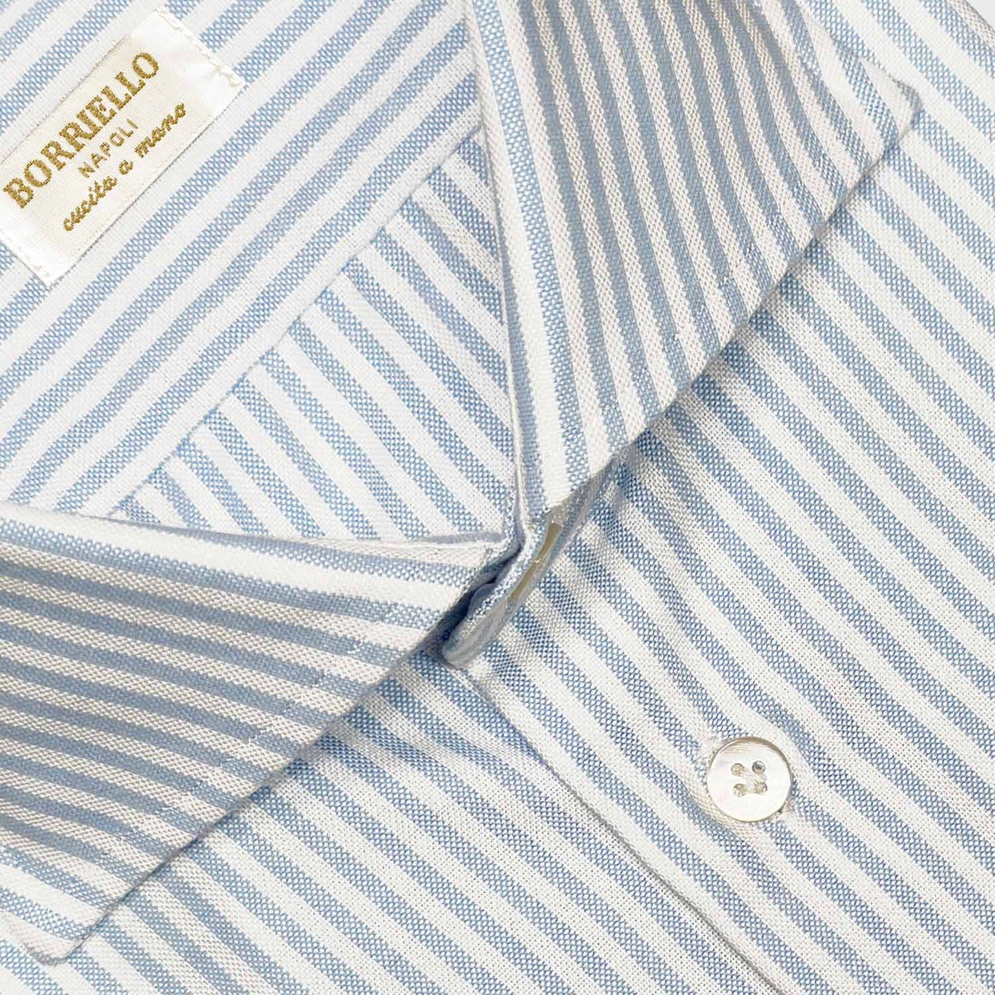 Striped Cotton Oxford Shirt Borriello Napoli