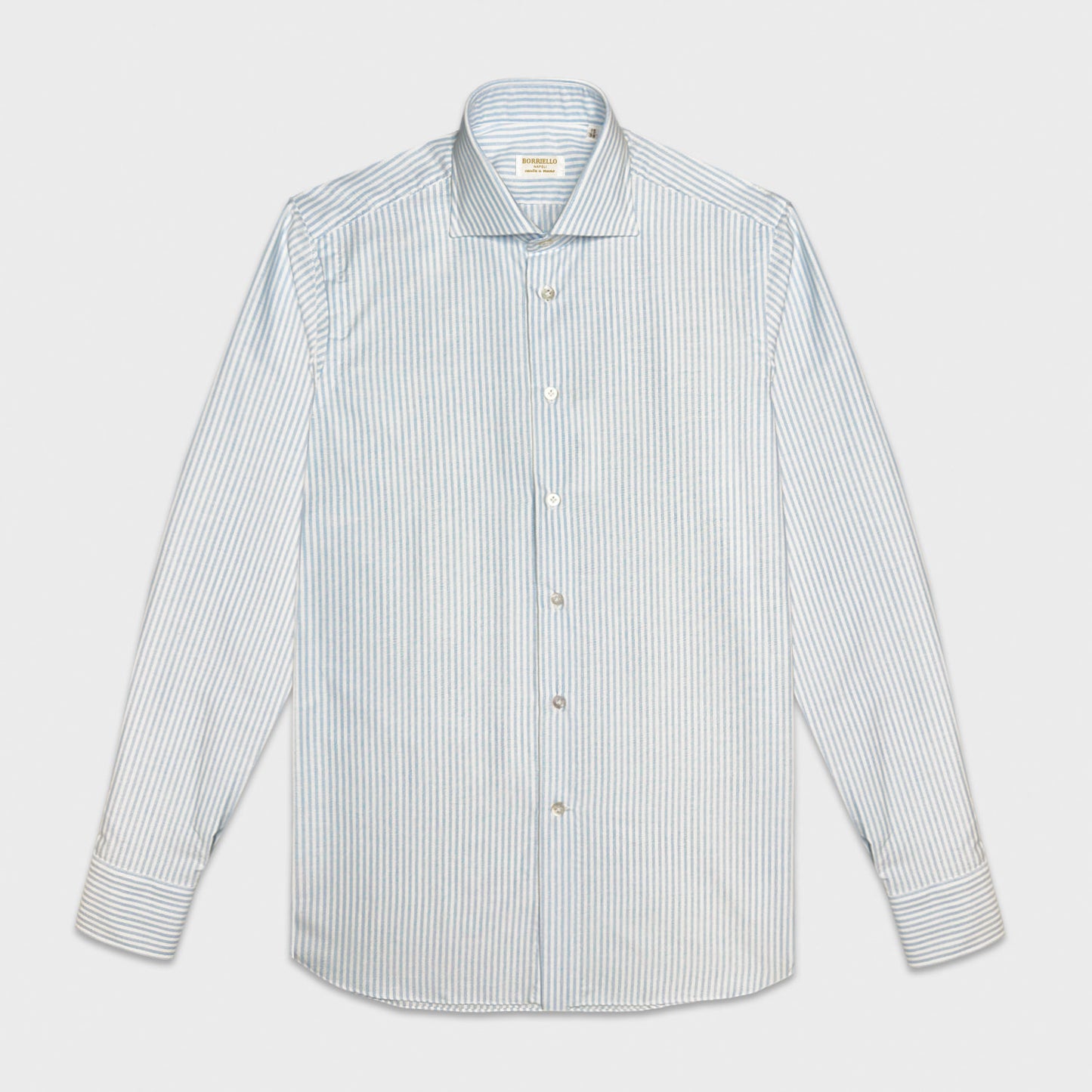 Striped Cotton Oxford Shirt Borriello Napoli