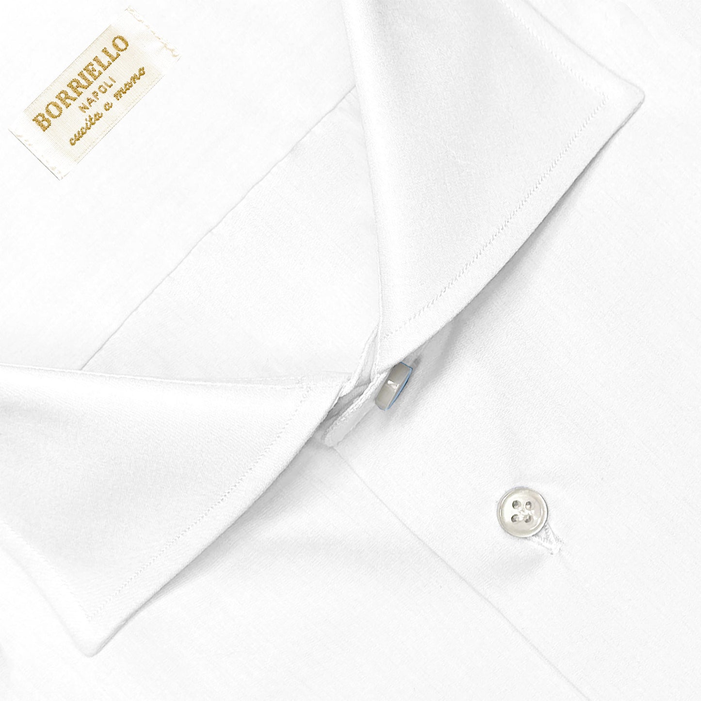 Borriello White Shirt Popeline Cotton-Wools Boutique Uomo