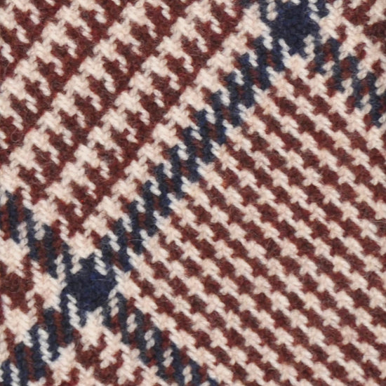 Load image into Gallery viewer, Coffee Brown Wool Tweed Gun Club Unlined Handmade Tie
