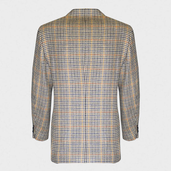 Load image into Gallery viewer, Caruso Gun Club Windowpane Tweed Wool Tailored Jacket-Wools Boutique Uomo
