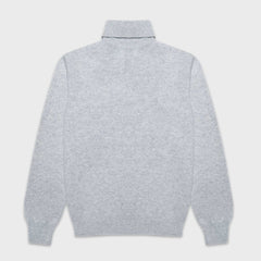 Doriani Turtleneck Sweater Wool Cashmere Pearl Grey