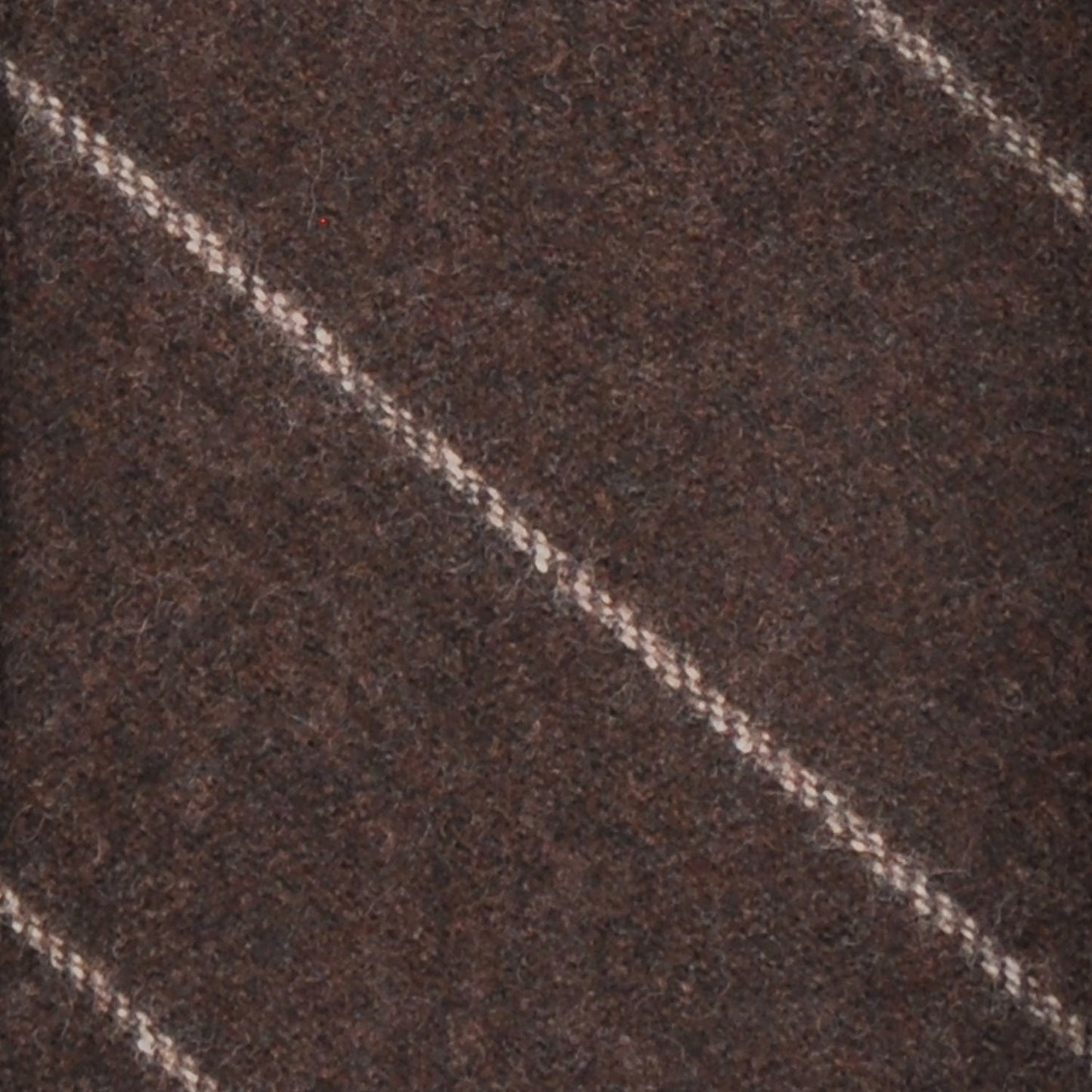 Coffee Brown Stripes Wool Tie Unlined 3 Folds.