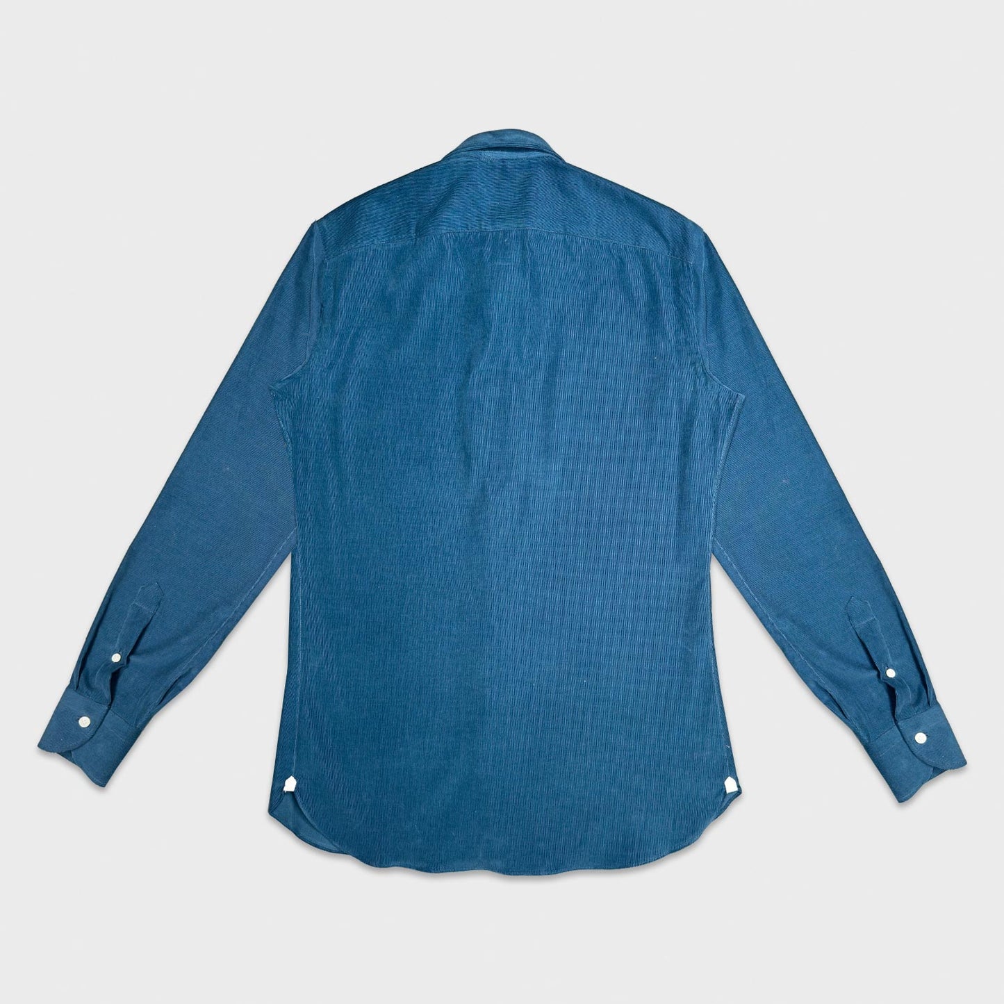 Petrol Green Corduroy Shirt Borriello Napoli
