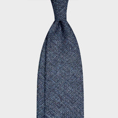 F.Marino Tweed Krawatte 3 Falten Kupferbraun