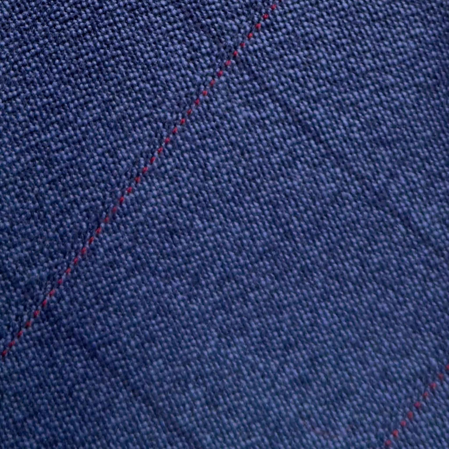 Blue Worsted Wool Tie Elegant Windowpane Pattern.