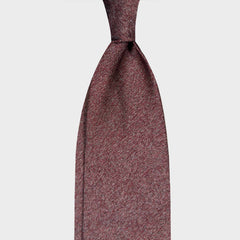 F.Marino Grenadine Seidenkrawatte Grobe Gaze 3 Falten Kupferbraun