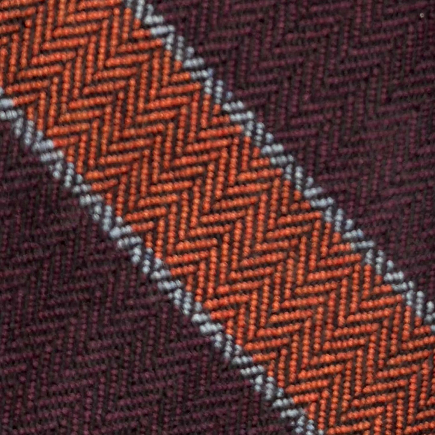 Purple Wine Striped Wool Tie